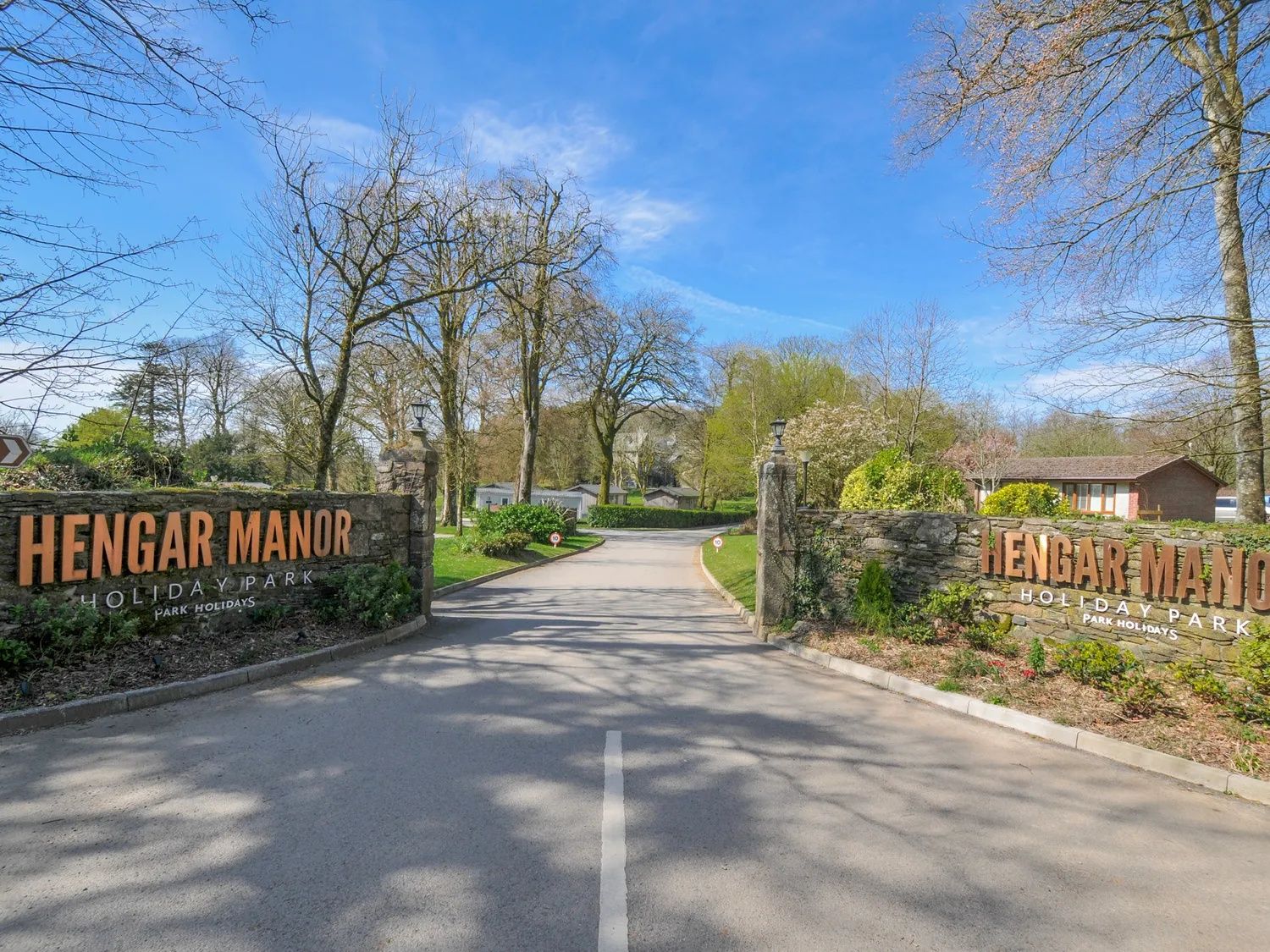 Hengar Manor Holiday Park entrance